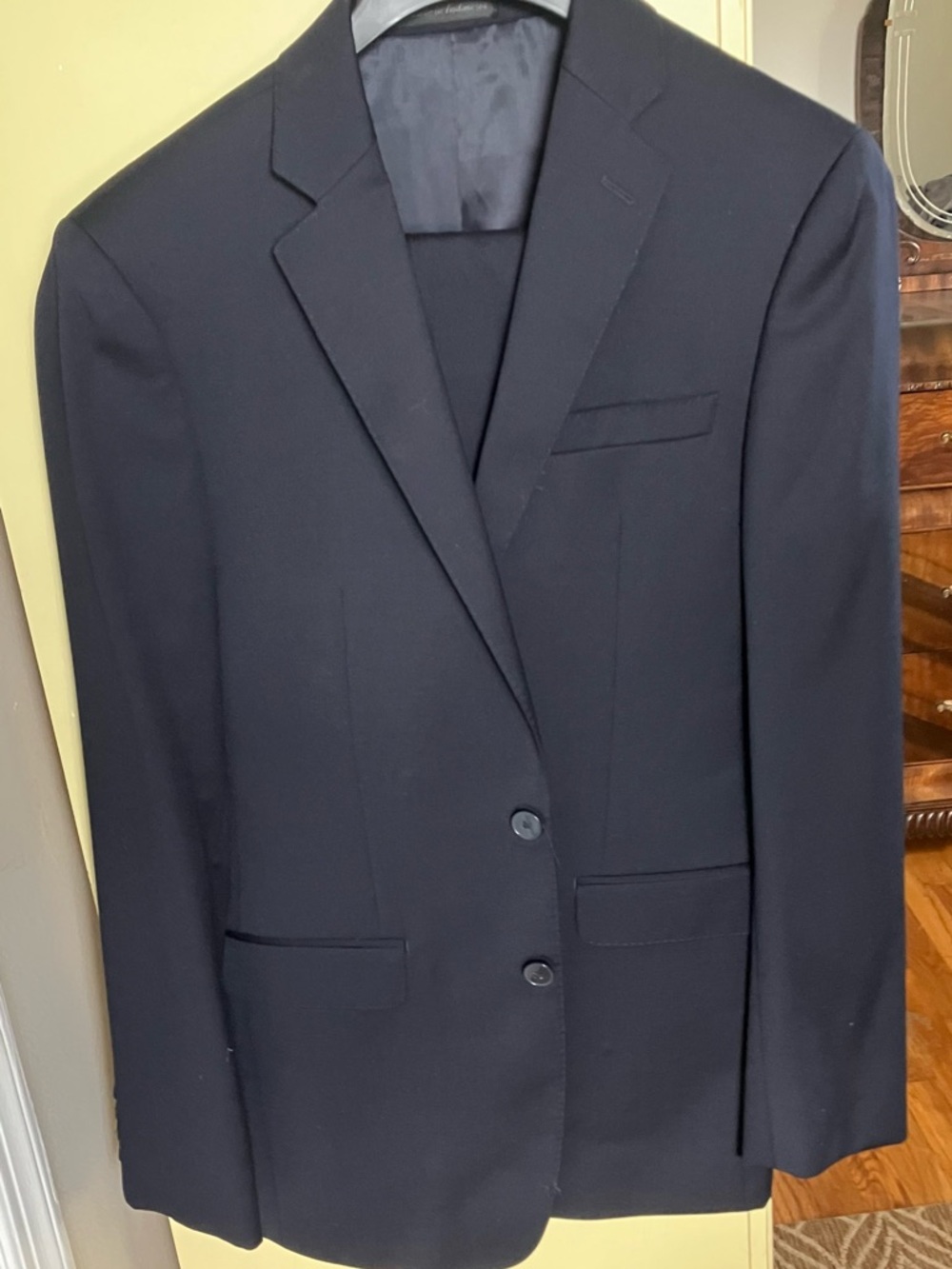 Men's Navy Two-Button Blazer